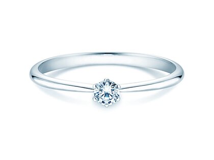 Anillo de compromiso Spirit en plata 925/- con diamante 0,15ct G/VS