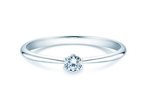 Anillo de compromiso Spirit en plata 925/- con diamante 0,15ct G/VS
