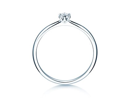 Anillo de compromiso Spirit en plata 925/- con diamante 0,15ct G/VS