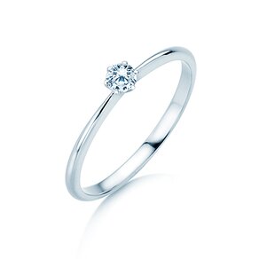 Anillo de compromiso Spirit en plata 925/- con diamante 0,15ct G/VS