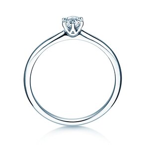 Anillo de compromiso Spirit en 18K oro blanco con diamante 0,25ct H/SI