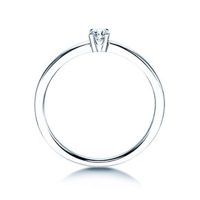 Anillo de compromiso Modern Petite en oro blanco