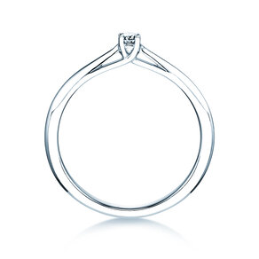Anillo de compromiso Delight en plata 925/- con diamante 0,07ct G/SI
