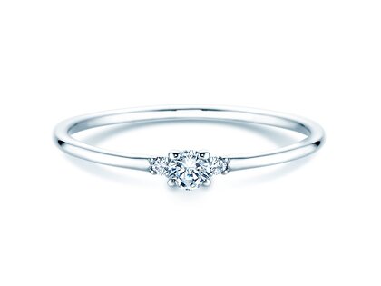 Anillo de compromiso Vivid Petite Diamond en platino 950/- con diamantes 0,10ct G/SI