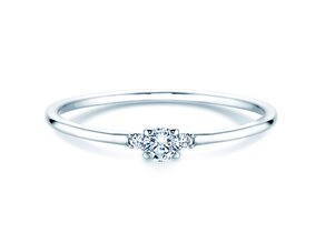 Anillo de compromiso Vivid Petite Diamond en platino 950/- con diamantes 0,10ct G/SI