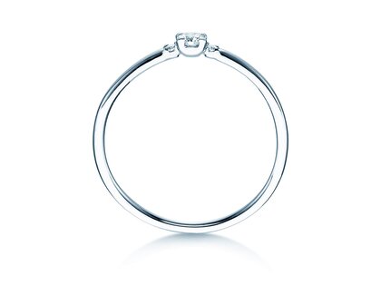 Anillo de compromiso Vivid Petite Diamond en platino 950/- con diamantes 0,10ct G/SI