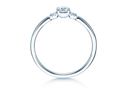 Anillo de compromiso Vivid Petite Diamond en platino 950/- con diamantes 0,30ct G/SI