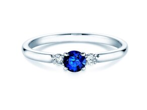 Anillo de compromiso Vivid Petite en oro blanco