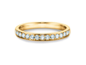 Anillo de compromiso Alliance-/Eternityring en 14K oro amarillo con diamantes 0,30ct G/SI