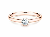 Anillo de compromiso Eternal en 18K oro rosa con diamante 0,05ct G/SI