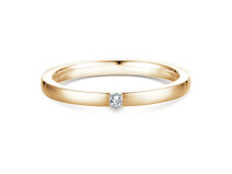 Anillo de compromiso Infinity en 14K oro amarillo con diamante 0,05ct G/SI