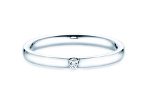 Anillo de compromiso Destiny en plata 925/- con diamante 0,03ct G/SI