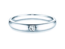 Anillo de compromiso Promise en plata 925/- con diamante 0,05ct