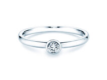 Anillo de compromiso Eternal en 14K oro blanco con diamante 0,10ct G/SI