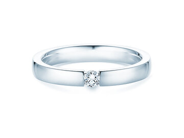 Anillo de compromiso Infinity en plata 925/- con diamante 0,10ct