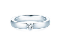 Anillo de compromiso Infinity en plata 925/- con diamante 0,15ct G/SI