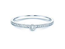 Anillo de compromiso Eternal Pavé en 18K oro blanco con diamantes 0,21ct G/SI