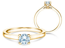Anillo de compromiso Romance en 18K oro amarillo con diamante 0,60ct G/SI