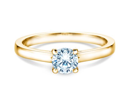 Anillo de compromiso Romance en 18K oro amarillo con diamante 0,60ct G/SI