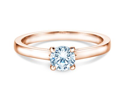 Anillo de compromiso Romance en 18K oro rosa con diamante 0,60ct G/SI