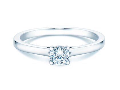 Anillo de compromiso Romance en 14K oro blanco con diamante 0,30ct G/SI