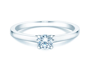 Anillo de compromiso Romance en 14K oro blanco con diamante 0,30ct G/SI