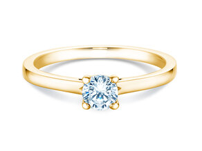 Anillo de compromiso Romance en 14K oro amarillo con diamante 0,40ct H/SI