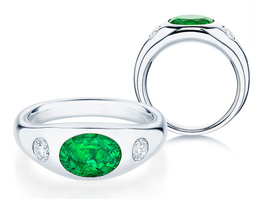 Anillo Three-Stone Signet