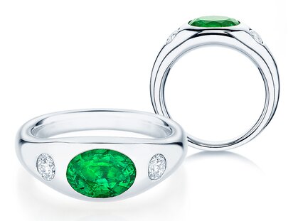 Anillo Three-Stone Signet