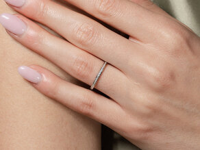 Anillo de compromiso Alliance-/Eternityring en 14K oro rosa con diamantes 0,125ct G/SI