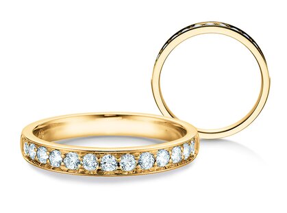 Anillo de compromiso Alliance-/Eternityring en oro amarillo