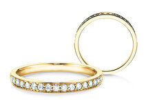 Anillo de compromiso Alliance-/Eternity en 9K oro amarillo con diamantes 0,255ct G/SI