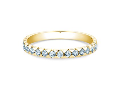 Anillo de compromiso Balance en 9K oro amarillo con diamantes 0,50ct G/SI