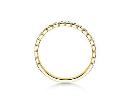 Anillo de compromiso Balance en 9K oro amarillo con diamantes 0,50ct G/SI
