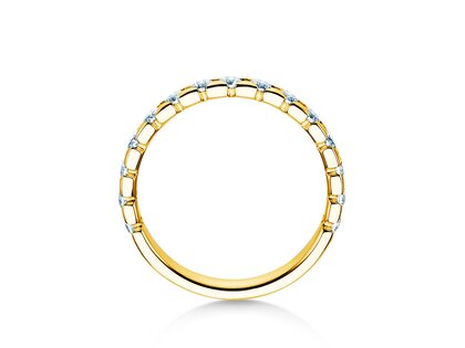 Anillo de compromiso Balance en 14K oro amarillo con diamantes 0,75ct G/SI