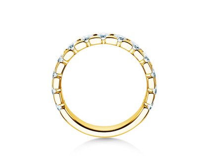 Anillo de compromiso Balance en 14K oro amarillo con diamantes 1,30ct G/SI
