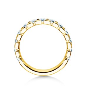 Anillo de compromiso Balance en 14K oro amarillo con diamantes 1,30ct G/SI
