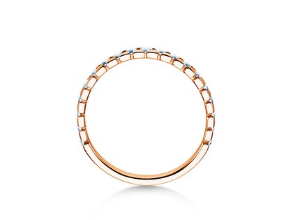 Anillo de compromiso Balance en 18K oro rosa con diamantes 0,50ct G/SI