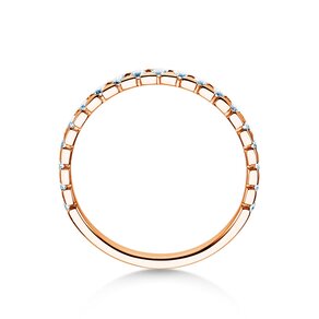 Anillo de compromiso Balance en 18K oro rosa con diamantes 0,50ct G/SI