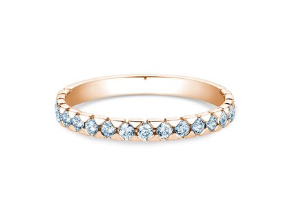Anillo de compromiso Balance en 18K oro rosa con diamantes 0,50ct G/SI