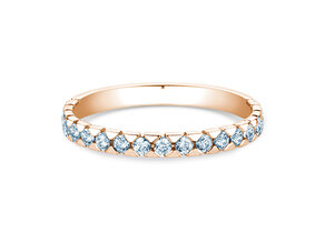 Anillo de compromiso Balance en 18K oro rosa con diamantes 0,50ct G/SI