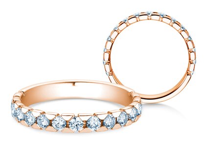 Anillo de compromiso Balance en 14K oro rosa con diamantes 0,75ct G/SI
