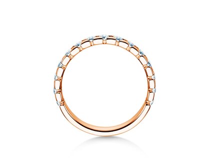 Anillo de compromiso Balance en 14K oro rosa con diamantes 0,75ct G/SI