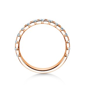 Anillo de compromiso Balance en 14K oro rosa con diamantes 0,75ct G/SI