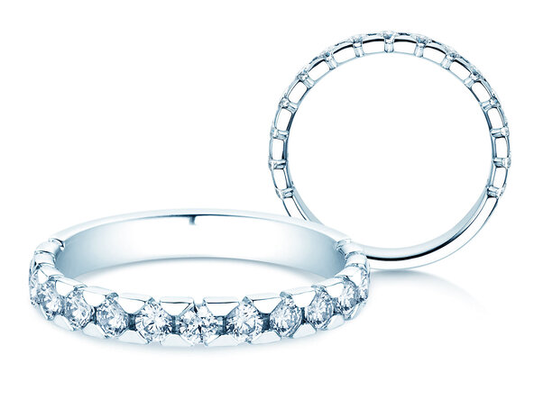 Anillo de compromiso Balance en 14K oro blanco con diamantes 0,75ct G/SI