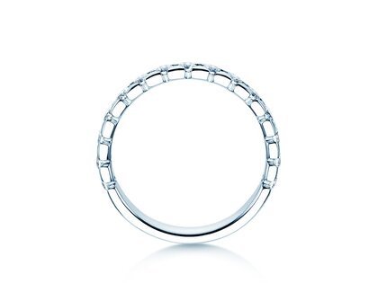 Anillo de compromiso Balance en 14K oro blanco con diamantes 0,75ct G/SI
