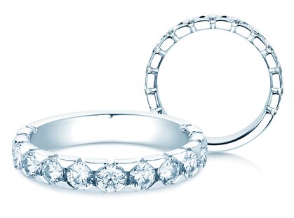 Anillo de compromiso Balance en 18K oro blanco con diamantes 1,30ct G/SI