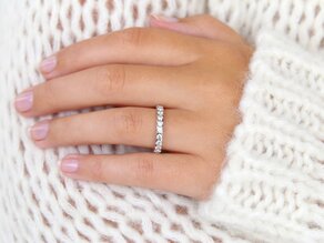 Anillo de compromiso Balance en 14K oro blanco con diamantes 0,75ct G/SI