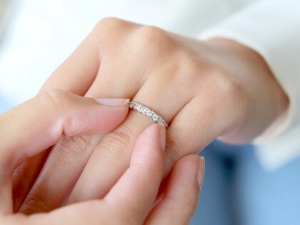 Anillo de compromiso Balance en 14K oro blanco con diamantes 0,75ct G/SI