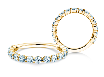 Anillo de compromiso Dawn en 14K oro amarillo con diamantes 1,27ct G/SI